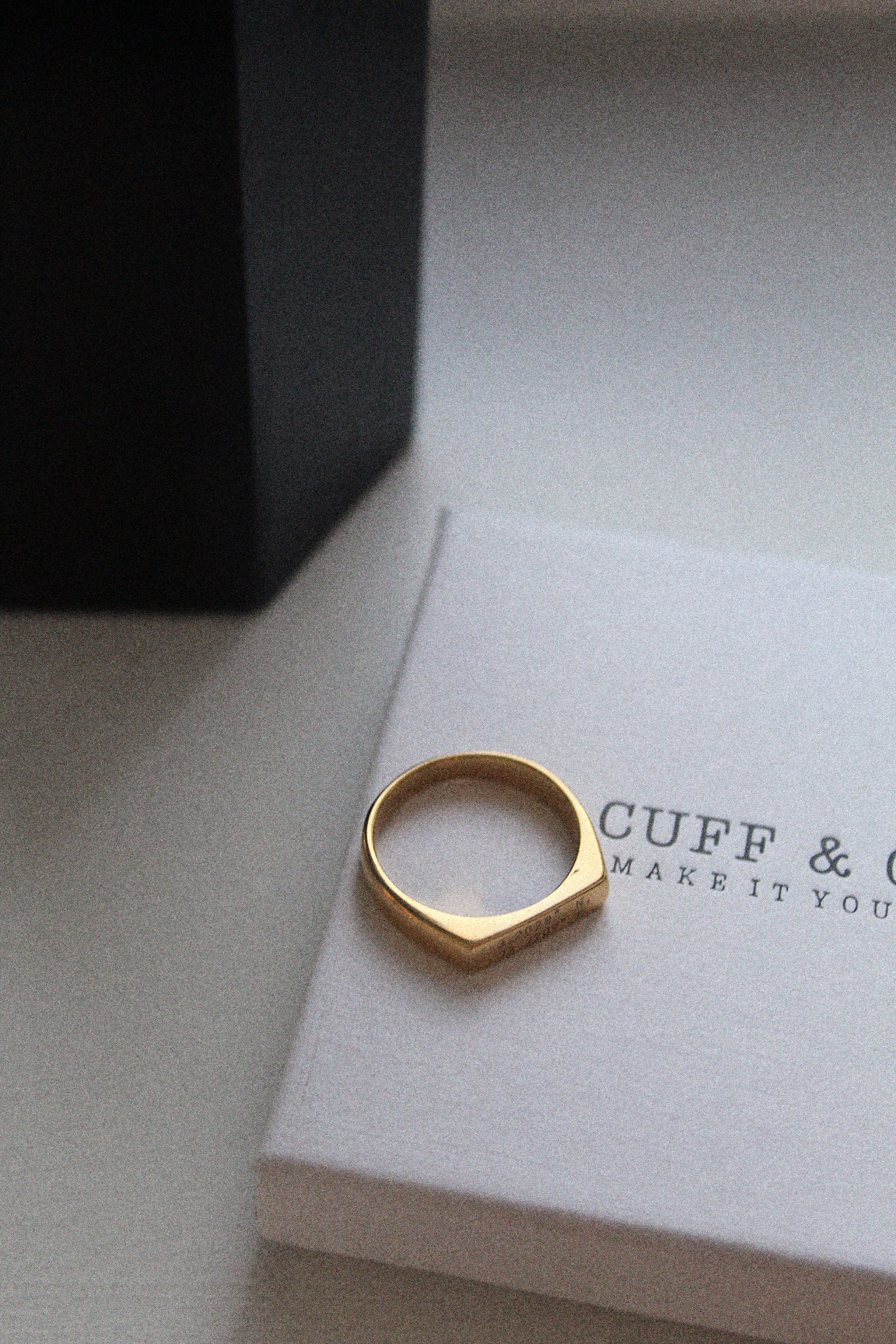 Personalised Gold Signet Ring