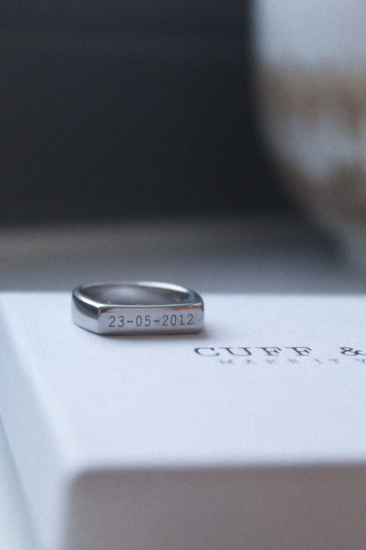 Personalised Silver Signet Ring