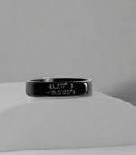 Black Personalised Signet Ring