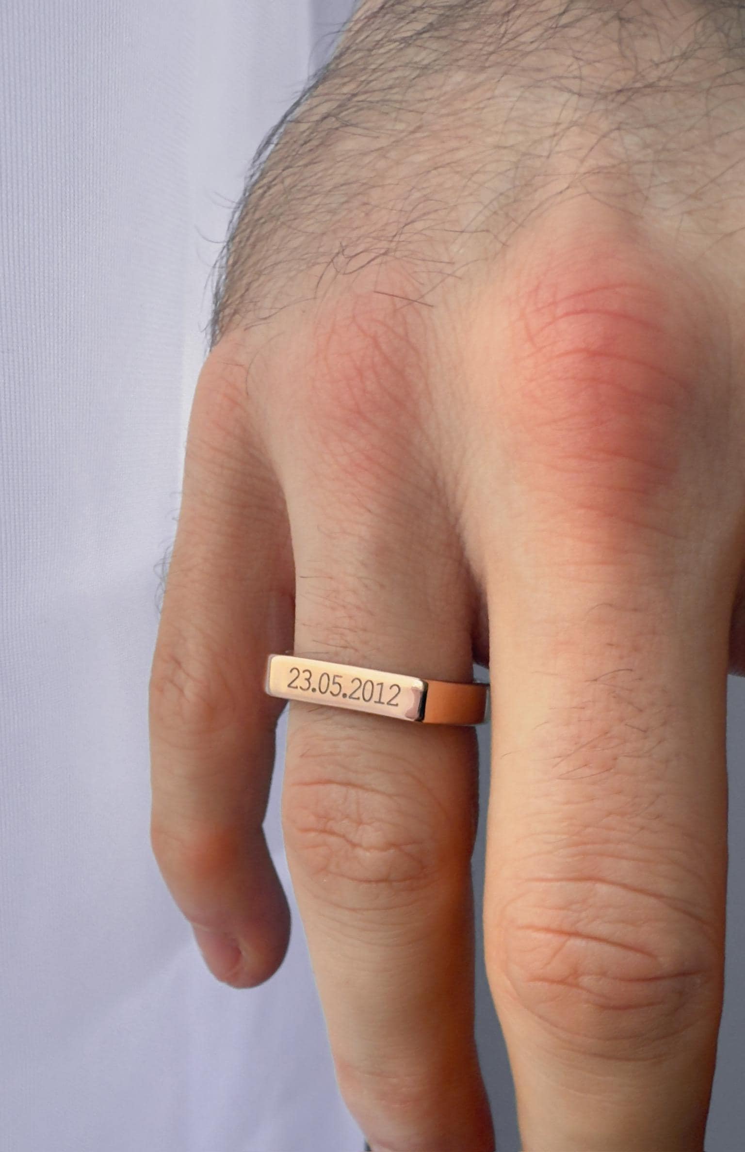 Rose Gold Personalised Signet Ring