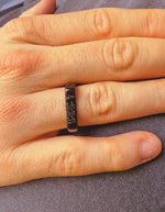 Black Personalised Signet Ring