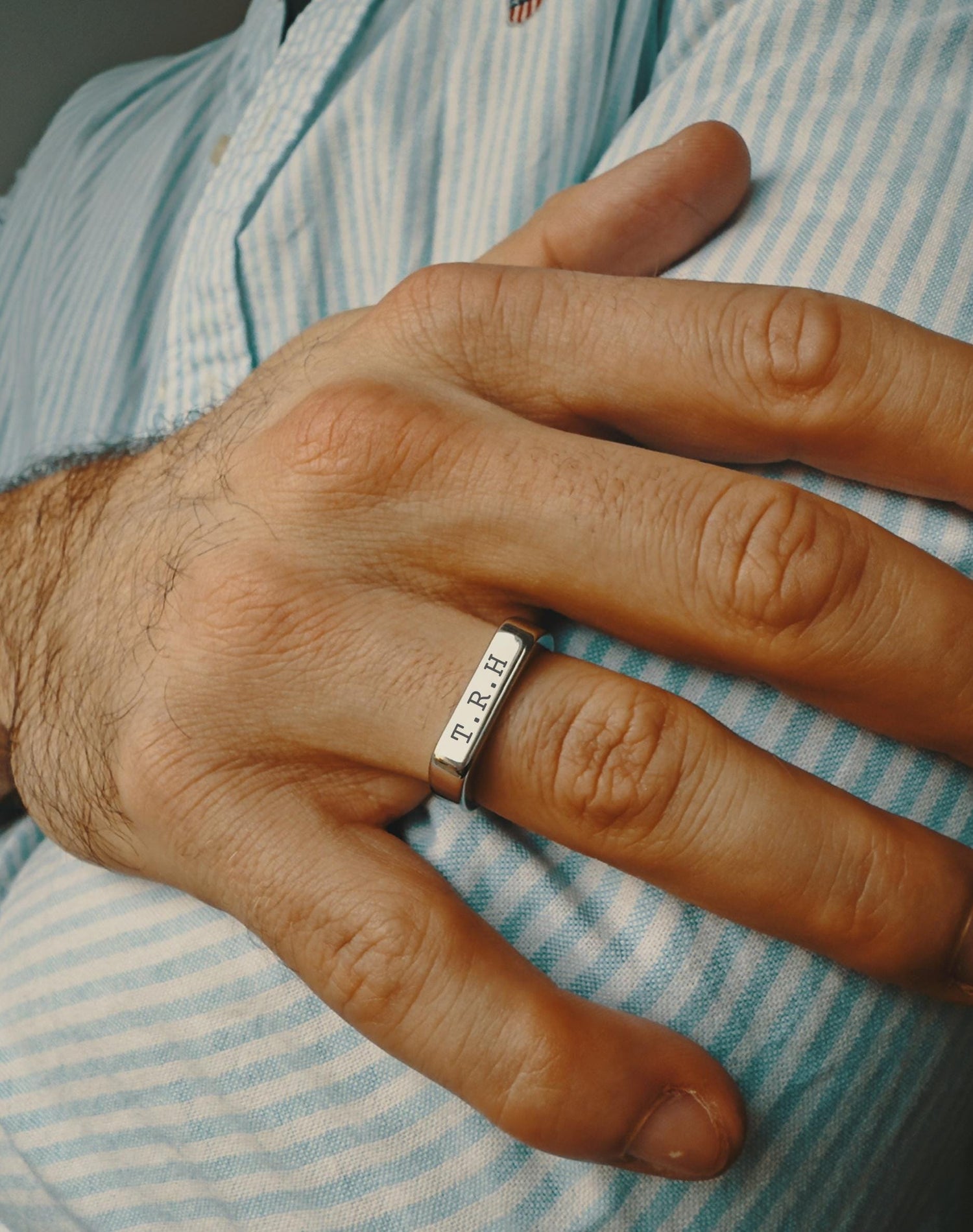 Personalised Silver Signet Ring